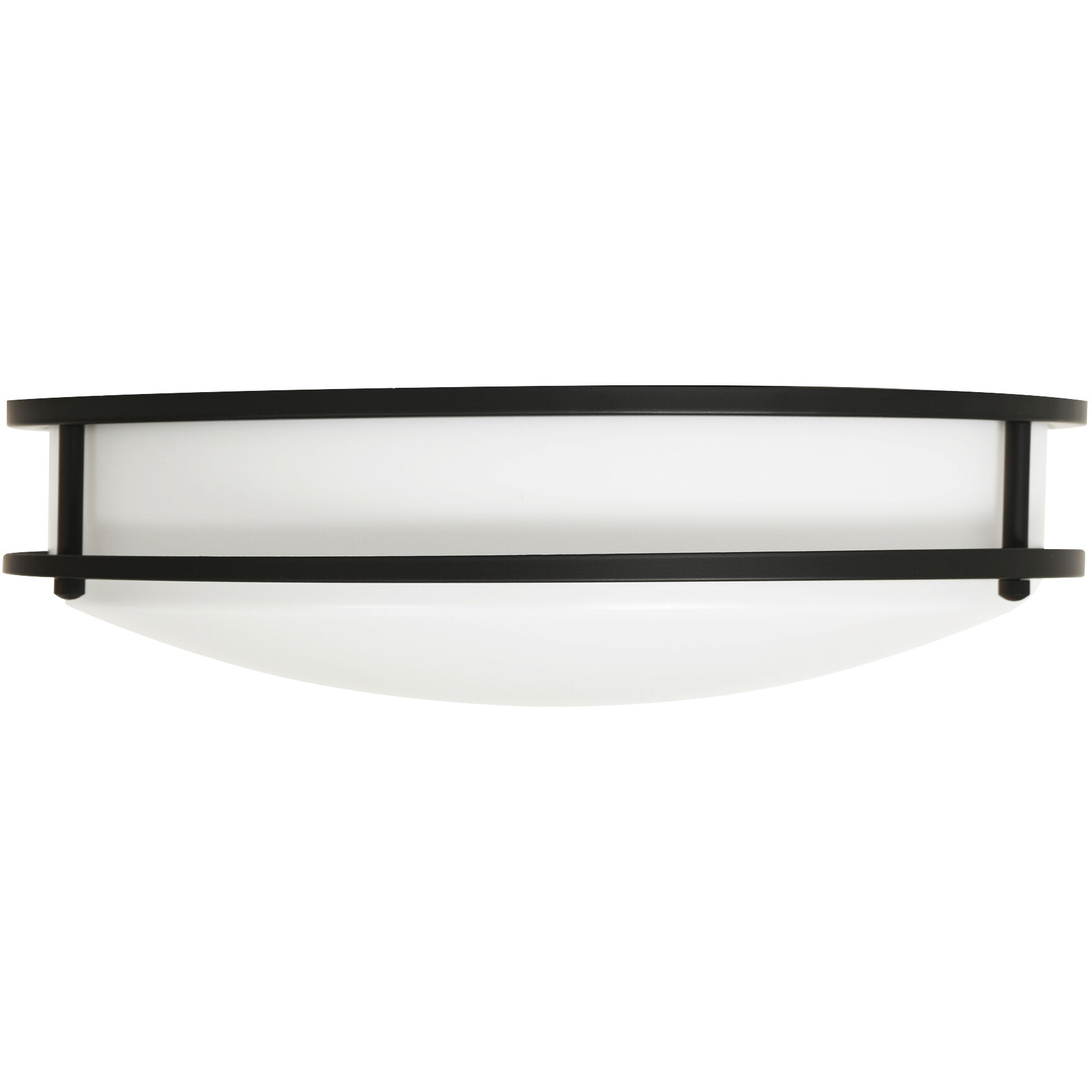 EnviroLite LED 14 inch Matte Black Flush Mount Ceiling Light